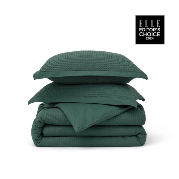 GentleSoft™ Cotton Waffle Weave Duvet Cover Set
