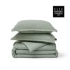 GentleSoft™ Cotton Waffle Weave Duvet Cover Set