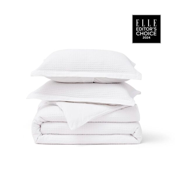 GentleSoft™ Cotton Waffle Weave Duvet Cover Set