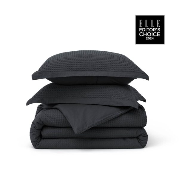 GentleSoft™ Cotton Waffle Weave Duvet Cover Set