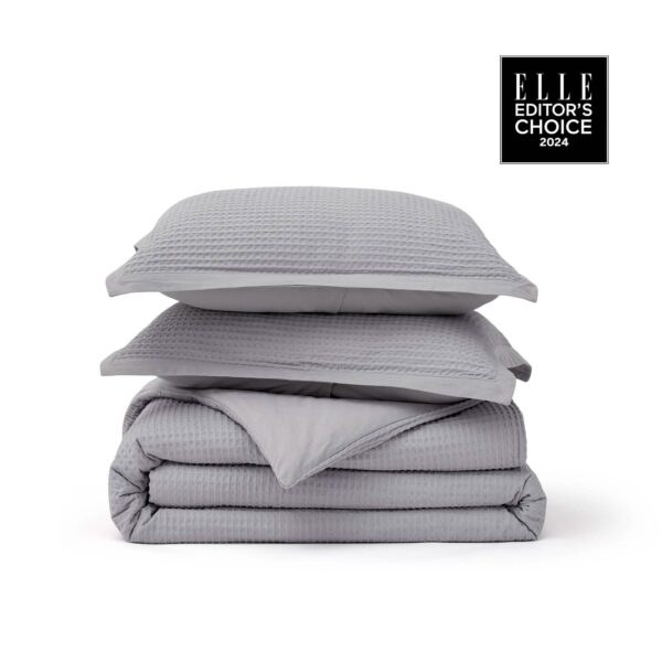 GentleSoft™ Cotton Waffle Weave Duvet Cover Set