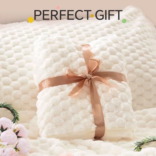 BEDELITE Fluffy Queen Comforter Set - Beige Fleece Soft Comforter for Queen Size Bed. Luxury Warm Bedding Set for Winter. Fuzzy Bed Set 3 Pieces (1 Comforter. 2 Pillowcases)