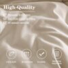 Monbix Full Comforter Set - 7 Pieces Apricot Beige Bed in a Bag Full Size Bedding Sets with Comforters. All Seasons Down Alternative Comforter with Sheets.Pillowcases & Shams