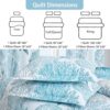 Tritard 3 Piece Coastal Quilt Sets King Size - Reversible Microfiber Quilts with 2 Shams Soft Lightweight Beach Bedding Nautical Bedspread Coverlet Summer Comforter Set for All Season. 106''x96''