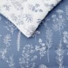 Bedsure Queen Comforter Set - Infinity Blue Bed Set. 3 Pieces Cute Floral Bedding. 1 Soft Reversible Botanical Flowers Comforter and 2 Pillow Shams