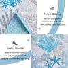 Tritard 3 Piece Coastal Quilt Sets King Size - Reversible Microfiber Quilts with 2 Shams Soft Lightweight Beach Bedding Nautical Bedspread Coverlet Summer Comforter Set for All Season. 106''x96''