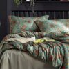 mixinni Farmhouse Boho Comforter Set Queen Size - 3 Piece Lightweight All Season Bedding Set with Fluffy Comforter & 2 Pillow Shams. Floral Botanical Design. Soft Breathable Microfiber