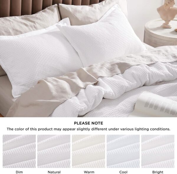 GentleSoft™ Cotton Waffle Weave Duvet Cover Set
