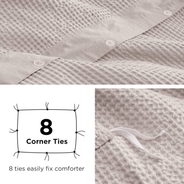 GentleSoft™ Cotton Waffle Weave Duvet Cover Set