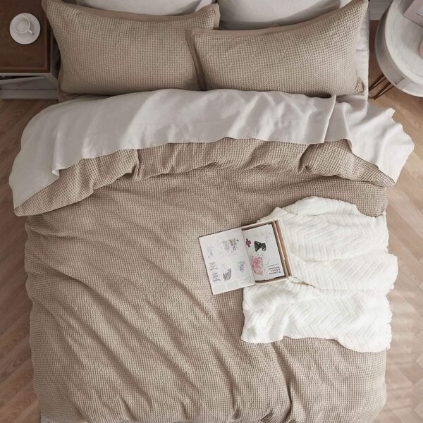 GentleSoft™ Cotton Waffle Weave Duvet Cover Set