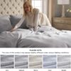 GentleSoft™ Cotton Waffle Weave Duvet Cover Set
