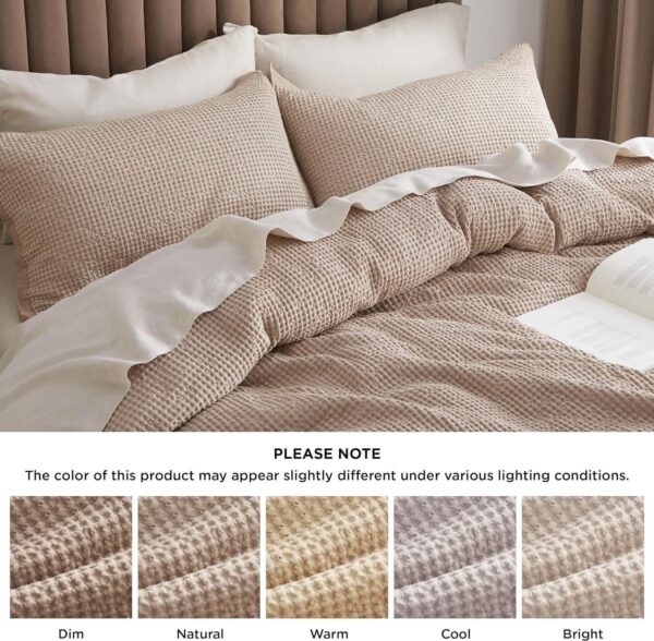 GentleSoft™ Cotton Waffle Weave Duvet Cover Set