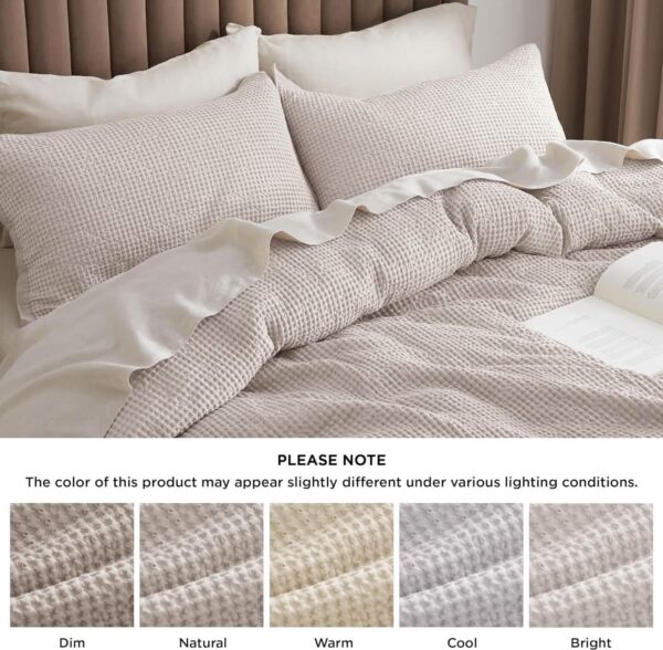 GentleSoft™ Cotton Waffle Weave Duvet Cover Set