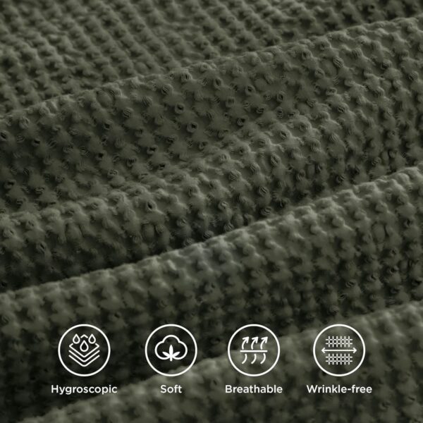 GentleSoft™ Cotton Waffle Weave Duvet Cover Set