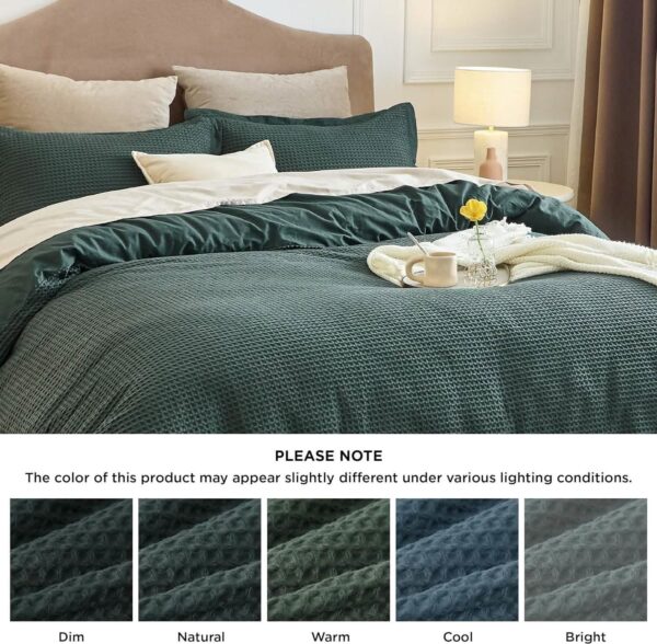 GentleSoft™ Cotton Waffle Weave Duvet Cover Set