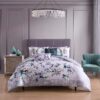 Bebejan Jewel Toned Florals 5 Piece Reversible Comforter Set