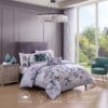Bebejan Jewel Toned Florals 5 Piece Reversible Comforter Set