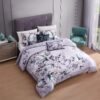 Bebejan Jewel Toned Florals 5 Piece Reversible Comforter Set