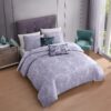 Bebejan Jewel Toned Florals 5 Piece Reversible Comforter Set