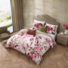 Bebejan Leaves on Linen 5 Piece Reversible Comforter Set