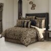 Bolero Black and Gold 4 Piece Comforter Set