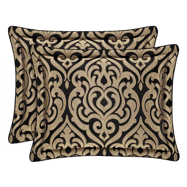 Bolero Black and Gold 4 Piece Comforter Set