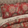 Enchanted Garden Red 4 Piece Comforter Set