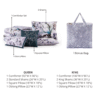 Bebejan Jewel Toned Florals 5 Piece Reversible Comforter Set