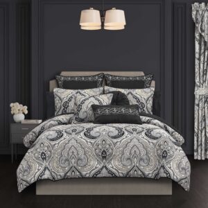 Messina Black 3 Piece Comforter Set
