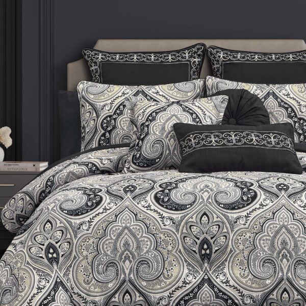 Messina Black 3 Piece Comforter Set