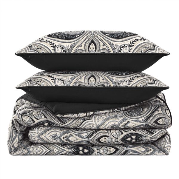 Messina Black 3 Piece Comforter Set