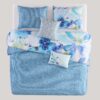 Bebejan Watercolor Blue 5 Piece Reversible Comforter Set