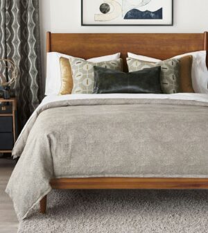 Eastern Accents Ezra Smoke Hand Tacked Comforter